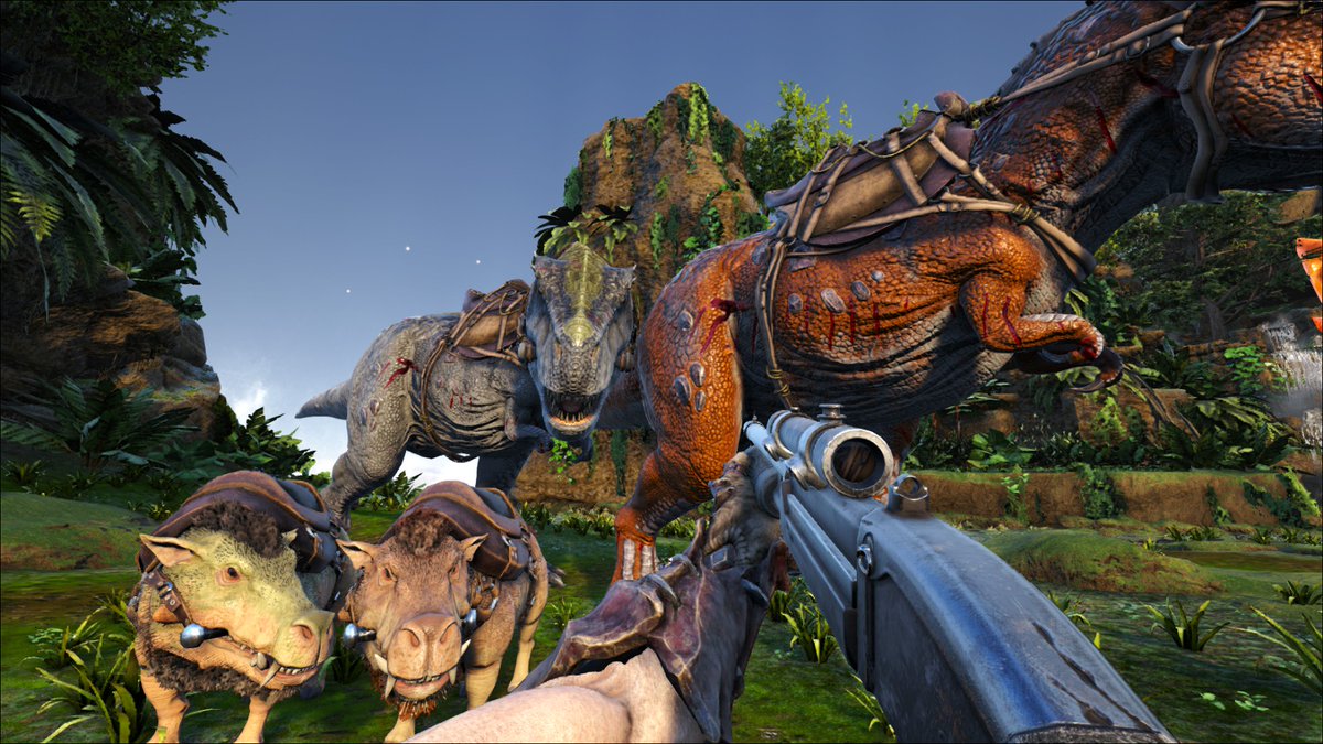 むー Ark クリスタルアイルズ クリスタルワイバーンクイーンg ブリrex ２ サドル39 5 テイム個体のダエオドン ２ 原始サドル の 計４体でクリアできました また動画アップします ショットガンが写ってますが未使用です