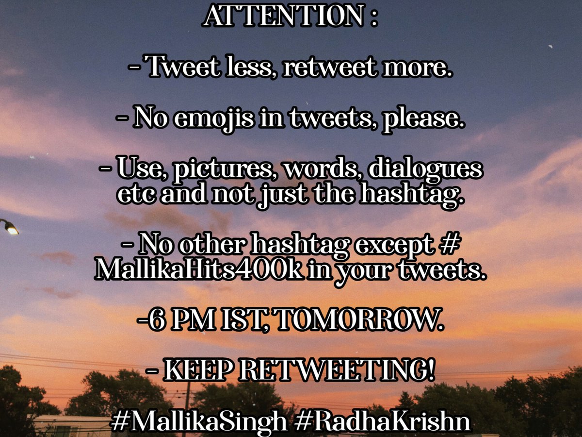 Some More Rules-: Keep these in mind while the Trend  #MallikaSingh  #RadhaKrishn Text ~  @baansurii 