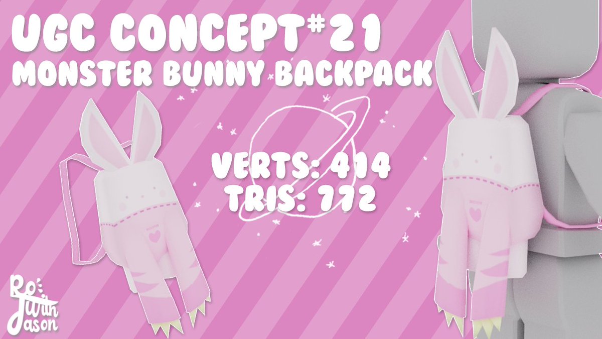 Rowithjason Rwjforugc On Twitter Ugc Concept 21 Monster Bunny Backpack Roblox Robloxdevrel Ugc Ugcconcept Robloxugc Roblox Robloxdev Rwjforugc Again Thank You To Stuart42452055 For His Amazing Art Work From Now I M Going - pink rabbit roblox
