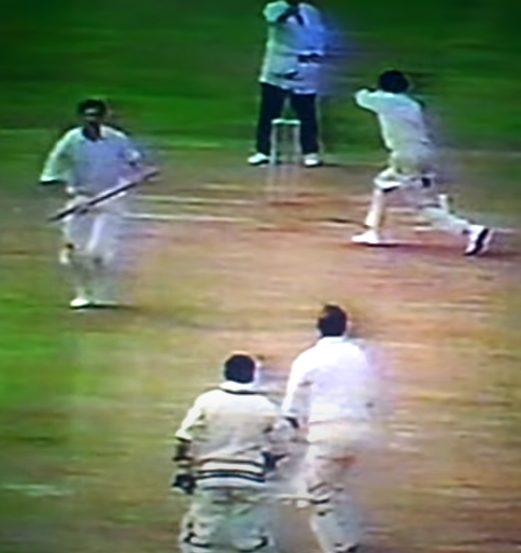 The Eng lower order offered little resistance for the 1st time this series as Chandra was just unplayable. He ended up with 6/38 as Eng were blown away for merely 101. Venkat picked 2 and Bedi 1 in the only over he bowled.Ind now needed 173 to clinch its 1st rubber on Eng soil.