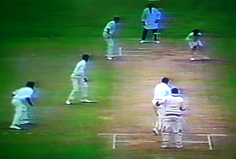 The Eng lower order offered little resistance for the 1st time this series as Chandra was just unplayable. He ended up with 6/38 as Eng were blown away for merely 101. Venkat picked 2 and Bedi 1 in the only over he bowled.Ind now needed 173 to clinch its 1st rubber on Eng soil.