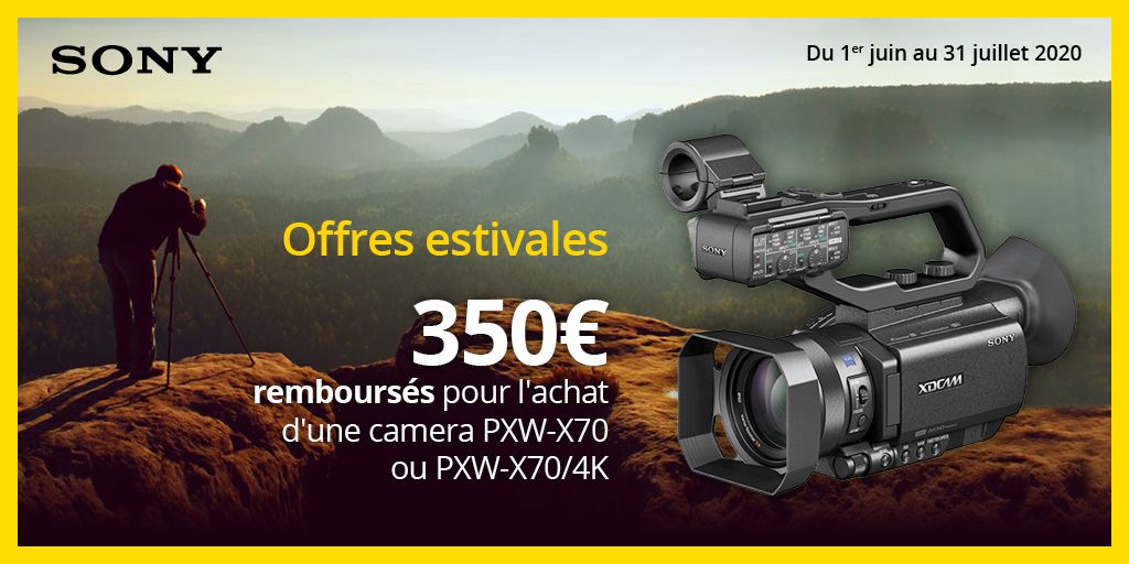 Cirque_PhotoVid's tweet photo. VIDEO 🎥  - OFFRES SONY
Bénéficiez de remboursement sur une sélection de caméra SONY, jusqu'au 31 Juillet 2020. 
@SonyFrance #sonyxdcam #sony #lecirquephotovideo #paris https://t.co/pwJcgD8ji6