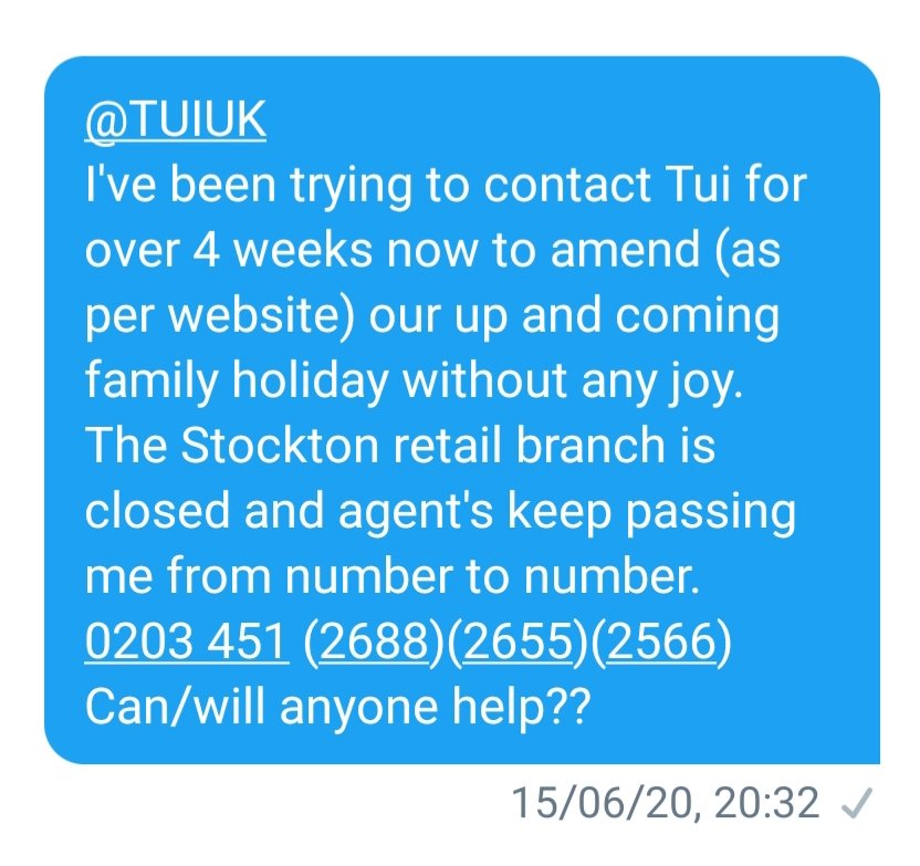 J7_Boz's tweet photo. Does anyone @TUIUK read customer tweets correctly? #shambles https://t.co/1PXdSwd8qV