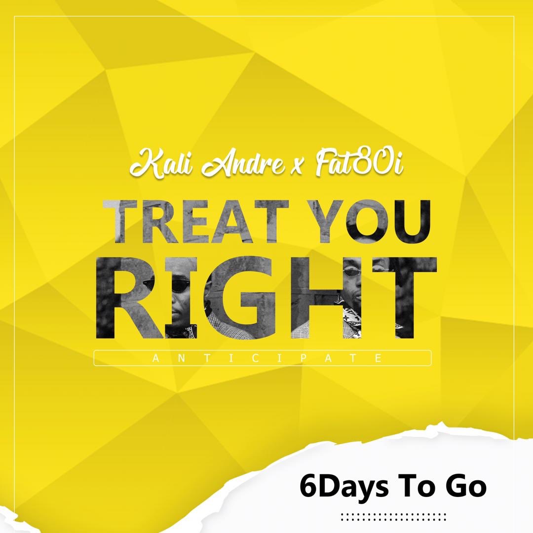 Kaliandrels's tweet photo. Let the countdown begin!!! #treatyouright Kali-Andre x Fat8oi new music Drops soon... Spread the Good news to The world. And Anticipate!!!! https://t.co/sK0AM0C0fe