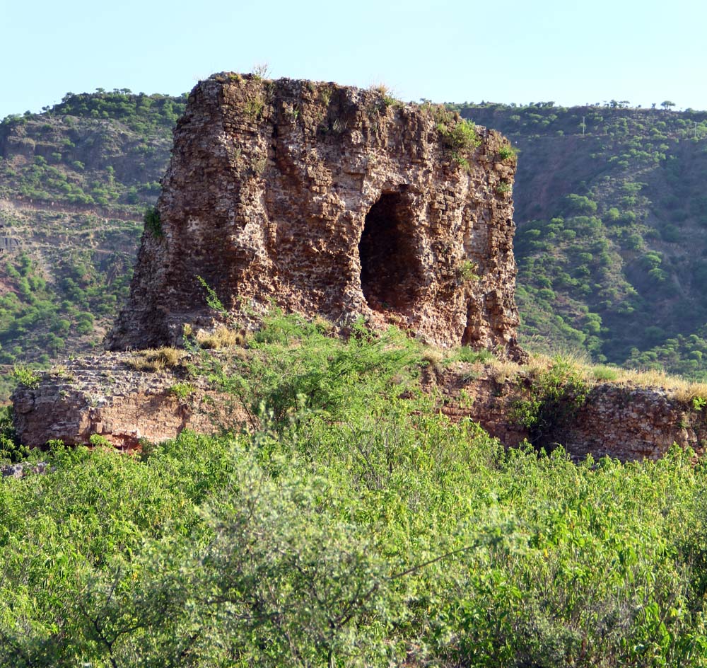 Nandana Fort, ChakwalBuilt by rulers of the Hindu Shahi on a strategic road it was later conquered and renovated by Mahmud of Ghazni. This was also the location where the famous Muslim polymath Al-Beruni calculated the circumference of the earth.