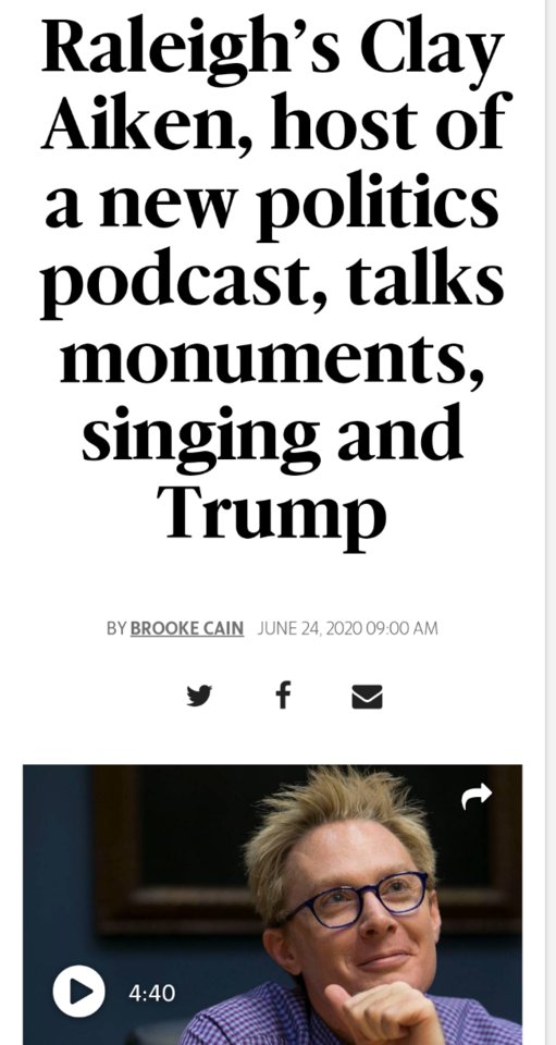 ccol4him's tweet photo. https://t.co/1ki4OKWMBE
#clayaiken #politicon #newsobserver https://t.co/gKoSO2Oqf8