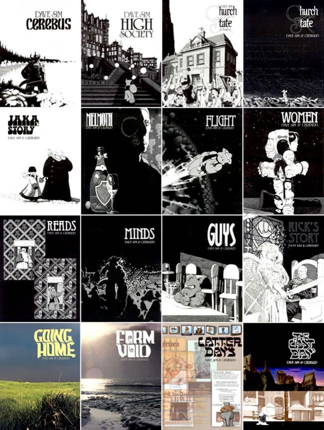 you should see how a guy who can have everything fall down, your as a person right now can see a person fall from his demons. You can do something about because your not Dave Sim. But Dave Sim want to tell a story about a life about dying alone after everyone abandoned him.