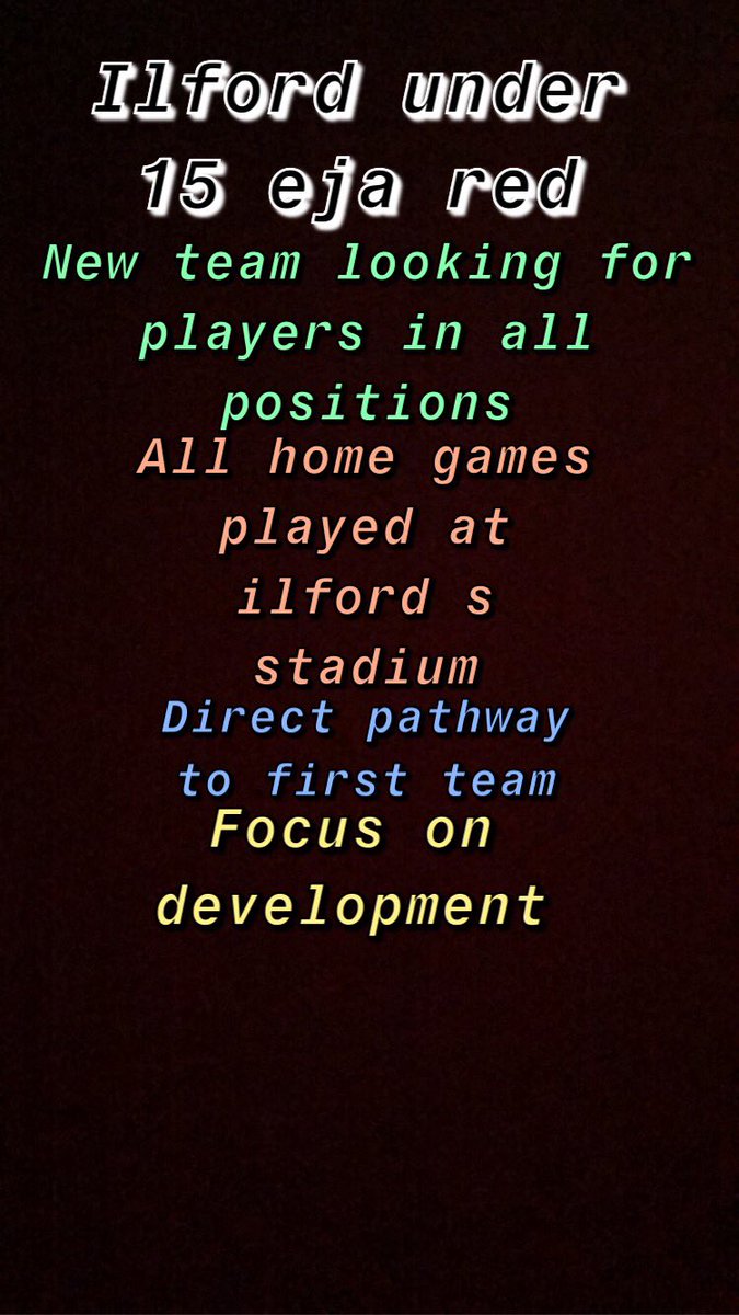 U15EJA's tweet photo. U15 or u14 if you fancy playing up Trials this Saturday get in touch for details @IlfordFC1881 @EssexCountyFA @EJALeague @tonyssoccer @purelyplayers @findmeaplayer https://t.co/oTSz1brBzV