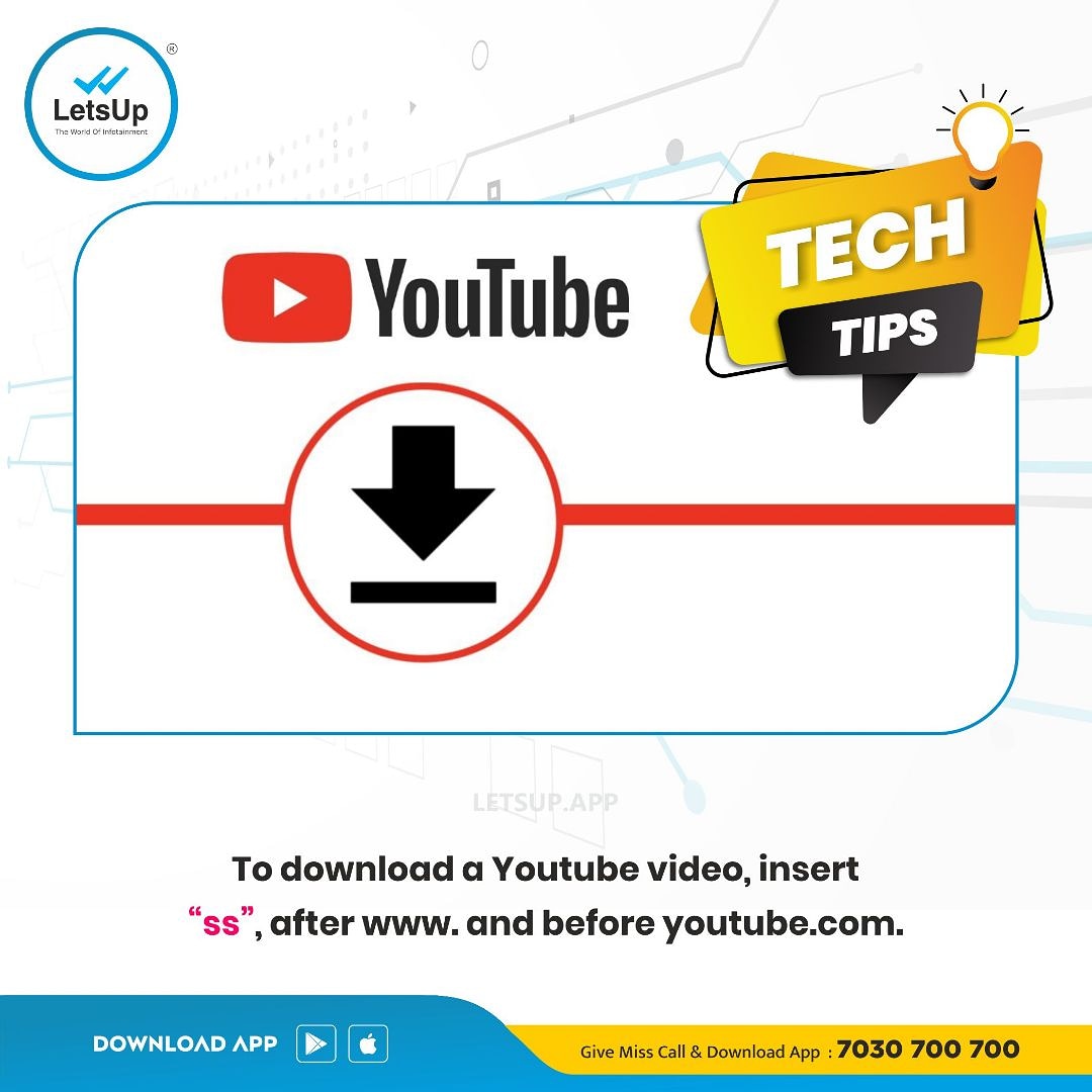 LetsUppEnglish's tweet photo. Now download all your favourite youtube videos on the go....
#LetsUp #LatesUpdates #NewsUpdates #English #NewsApp #LetsUpApp #YoutubeVideoDownload #Trick https://t.co/rJQrWy4YfB