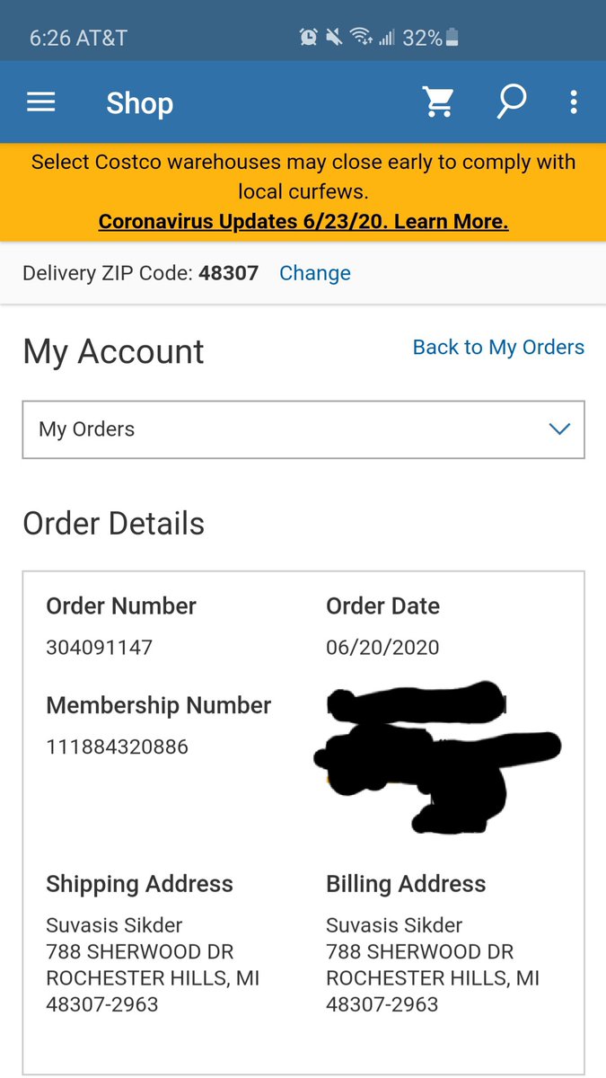 sikkysikder's tweet photo. @Costco : Pathetic service from you and @UPS. My order was shipped on 6/21 and yet there is no info on delivery date. @Costco you should consider changing your delivery partner else your members are suffering cos of pathetic service by @UPS . https://t.co/519EoFkkGq