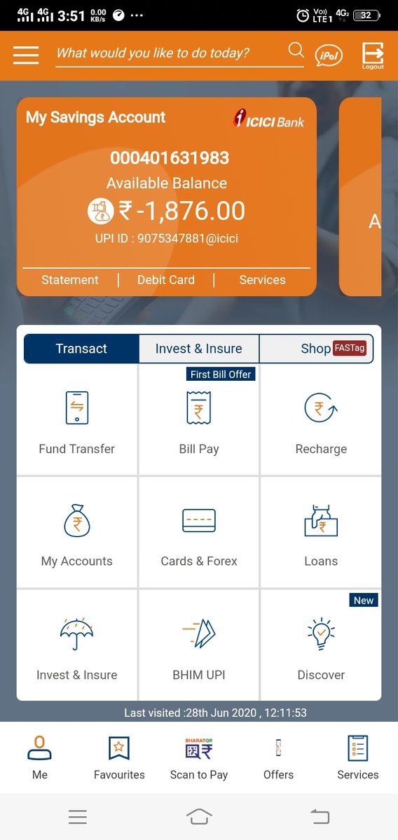 Welfare4Poor's tweet image. When @RBI Has also Ordered Banks Cant get Account into #NegativeBalance and Show #Negativebalance in Account, and not charge penalty interest, @ICICIBank @ICICIBank_Care You still done in my account, my Ac No 000401631983, Saving Account, Name Chandraprakash Tripathi,