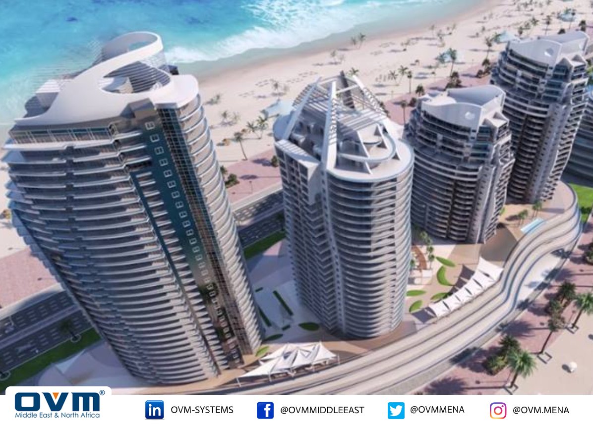 OVMmena's tweet image. {Update} Completion of Post-tensioning works for (C3) &amp;amp; (C4) Towers of Alamein Towers {LD01} Project, in New Alamein city in Egypt. 

Execution of PT Works through OVM Certified Applicator in Egypt: Orascom-CPD.

#OVM
#Post_Tensioning
#OVM_Featured_Projects