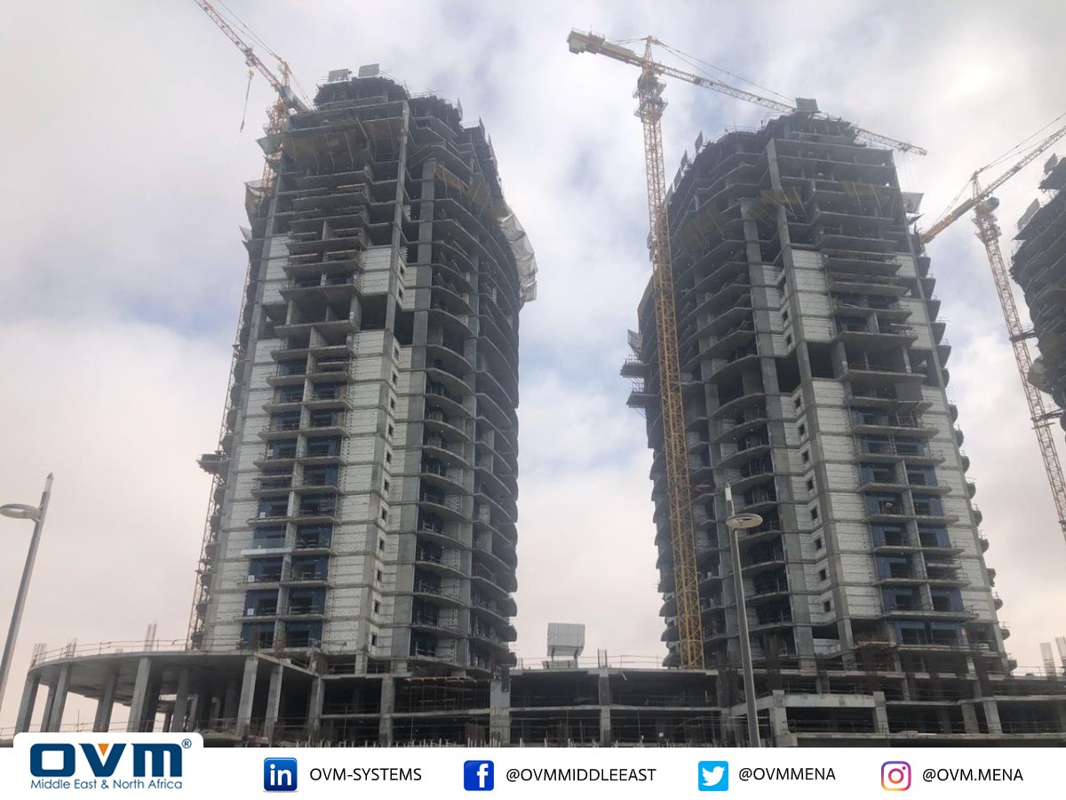 OVMmena's tweet image. {Update} Completion of Post-tensioning works for (C3) &amp;amp; (C4) Towers of Alamein Towers {LD01} Project, in New Alamein city in Egypt. 

Execution of PT Works through OVM Certified Applicator in Egypt: Orascom-CPD.

#OVM
#Post_Tensioning
#OVM_Featured_Projects