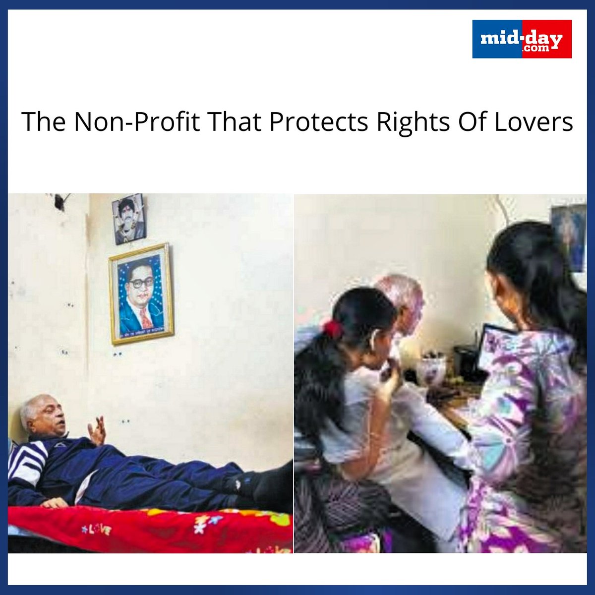 mid_day's tweet photo. #StoryOfTheDay |
#SanjoySachdev is chairman of a group with a unique mission—to assist couples facing resistance, by helping them fight harassment, sheltering and providing them with legal assistance. 

By @pruthzey 

@sundaymidday

Full article: https://t.co/J43YrWfg0z https://t.co/gDL9SMo1kv