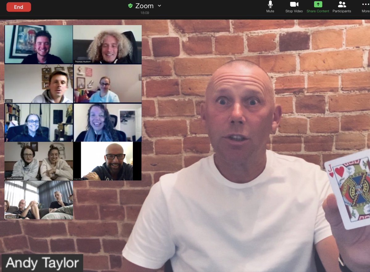 AndyTaylorMagic's tweet photo. ☆ZOOM MAGIC☆ Live Interactive Magic and Mind-reading in your home or workplace. Your own personal show with family, friends or work colleagues. Perfect for at home celebrations, birthdays parties, conferences meetings or just a fantastic new “fun” way to spice up your Zoom. https://t.co/vjvv1YPOeu