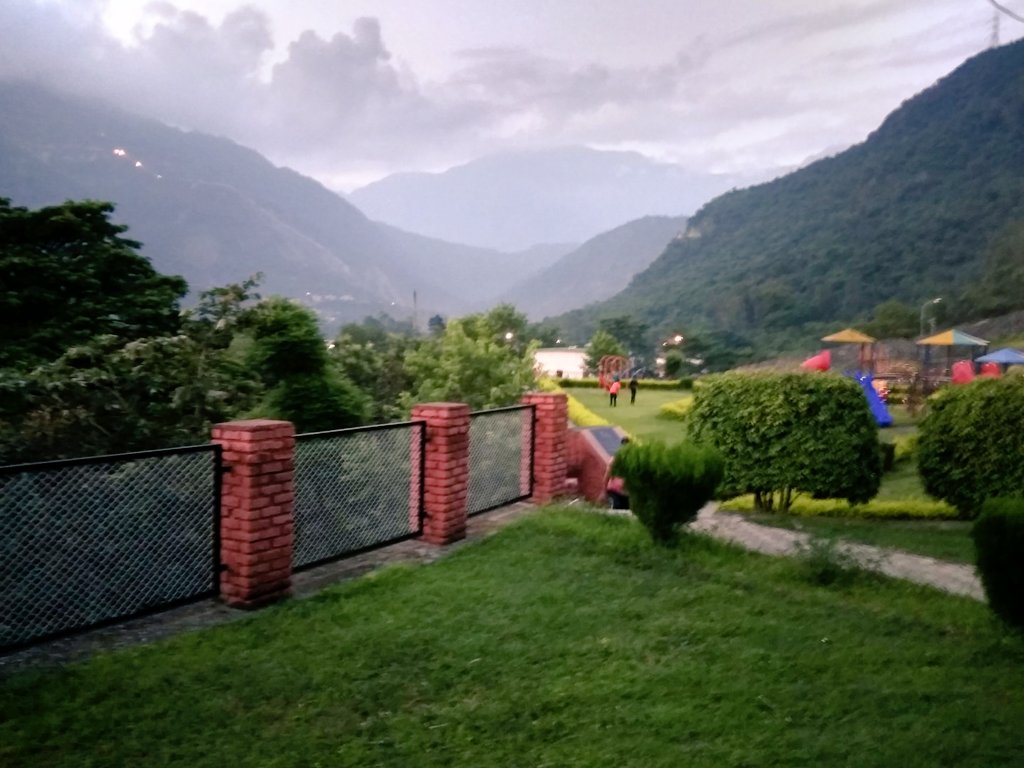 One of those days when evening ☕ used to be in such heavenly abode of nature and my father's company along. Its been 5 months , eagerly waiting to be there soon. ❤❤