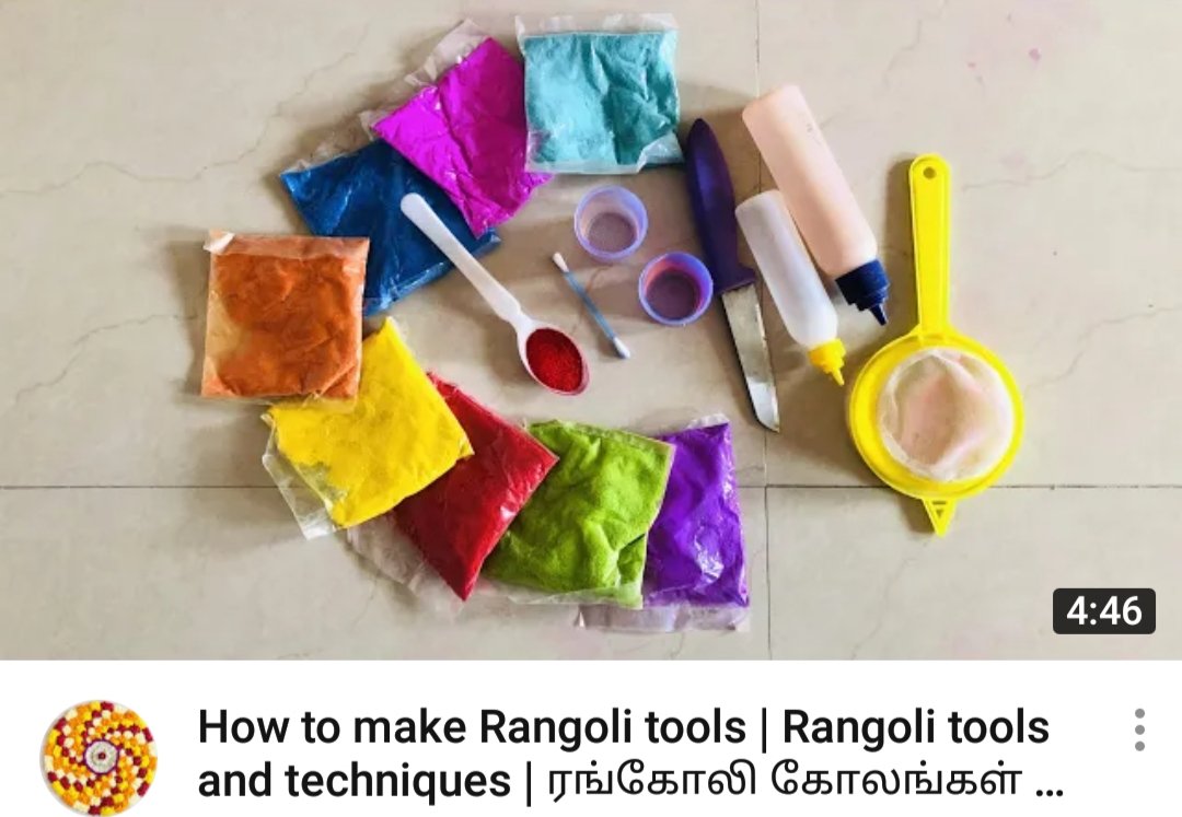 funwithrangoli's tweet photo. Rangoli tools and techniques.. pls watch 😊

https://t.co/cMfKevvsTb

#rangoli #HomeDecor #homedecorideas #muggulu #design #kolam #SundayThoughts #SundayMotivation #TamilNadu #tools #technique #rangolitools #latest #useful #festival #indianhome #artistsontwitter #artwork #decor https://t.co/WDrriAyWA9