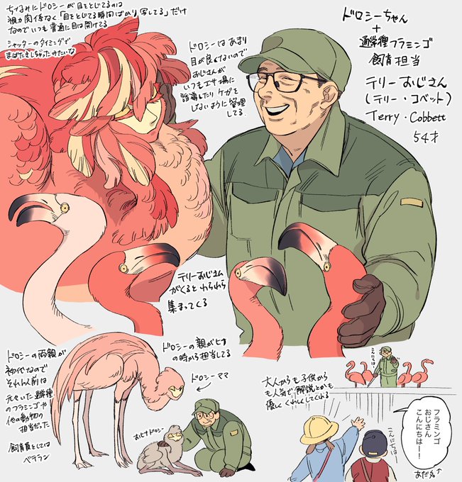 ドロシーちゃんの飼育担当テリーおじさん 