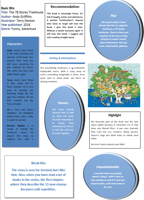 MillbrookPrima1's tweet photo. We were SO impressed with children's book reviews this week! Check out Deri's incredibly detailed review of 'The 78 Storey Treehouse' by @AndyGbooks . Well done, Deri - awesome job! 😊🙌 #MillbrookMagic #readingforpleasure https://t.co/hLnZ0Ywfxb