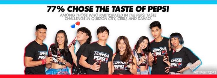 baesmshwlle_'s tweet photo. presenting our cool Pepsi Ambassadors!! The tvc is so nice, so happy to see @_jinhobae in the new pepsi tvc! So prouuudd po!! u guys did great 🖤🖤
#pepsitastechallenge ❤️💙 https://t.co/yKPFSHTqeF