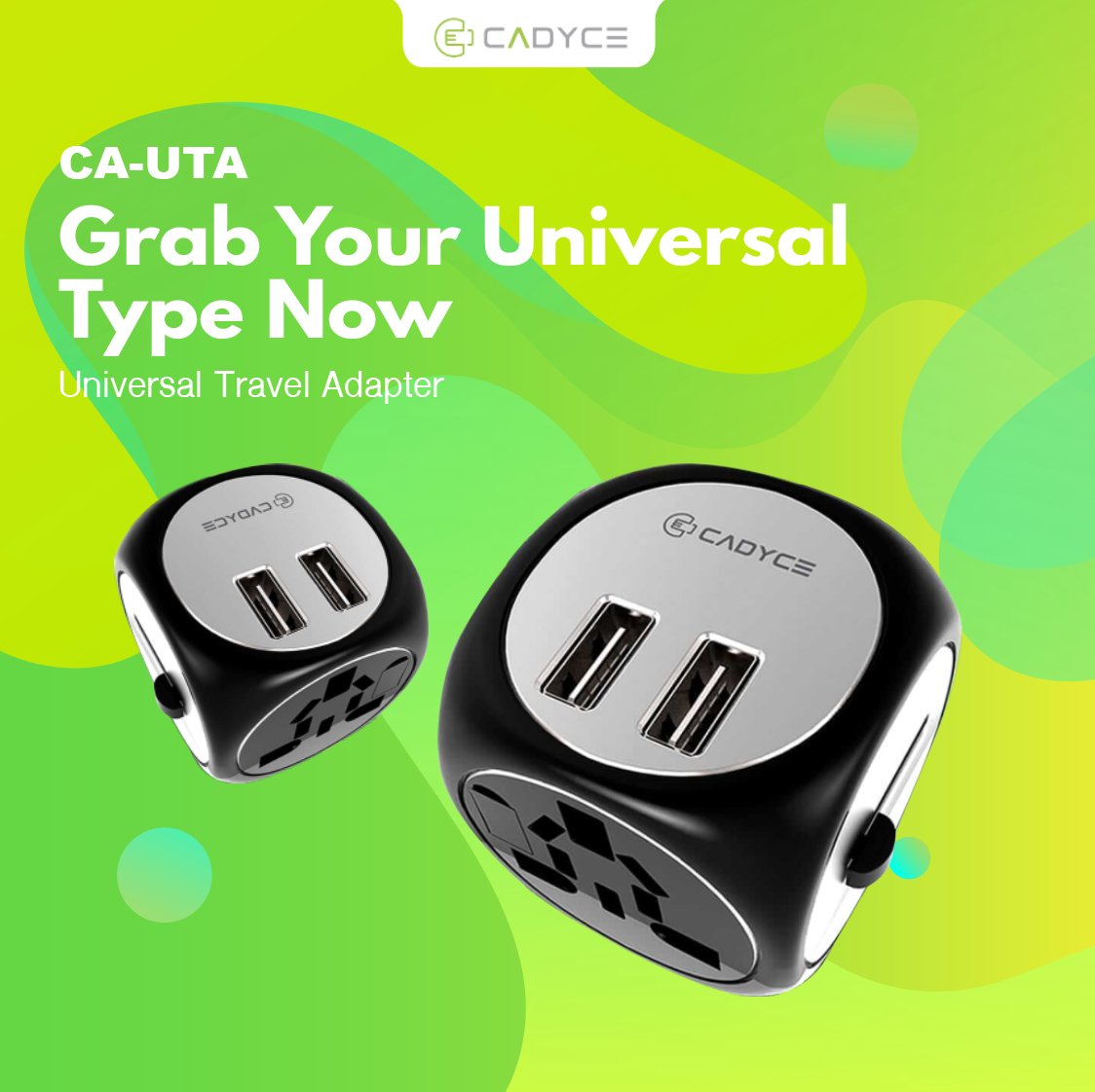 Grab your universal type now.
The Universal Travel Adapter keeps your laptop, tablet or smart-phone charged anywhere in the world. A perfect Travel Companion with US/UK/EU or AU plugs.
#universalcharger #travelcompanion #cadyce