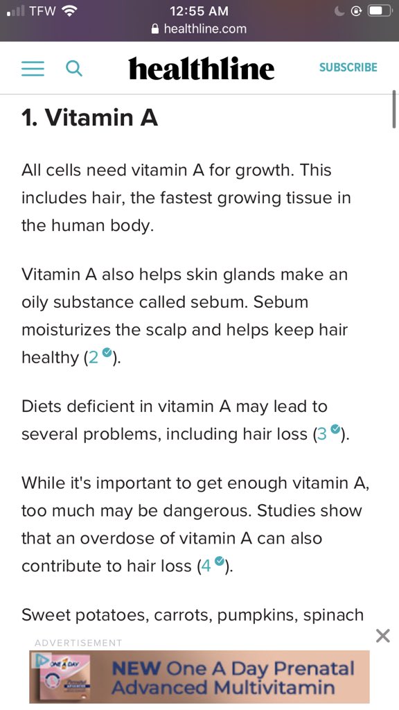 although it& #39;s hard to reverse the damage, you can prevent it and help your scalp grow new cells it needs, so taking a supplement if you& #39;re not getting enough vitamin A is crucial. but don& #39;t take more than 10,000iu or it& #39;ll have the opposite effect.