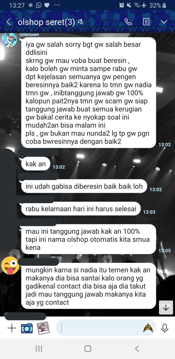 6. Jadi saat itu ad kek 7 album pentagon & barang² printilan lain yg lmyn banyak jg blm kepesen semua trnyata. cust ud ngomel² & kita ber 3 udh panik bgt, barang gaada 1 pun, uang nya jg udh gaada, udh abis dipake dia smua  #MadeliaRaniscam