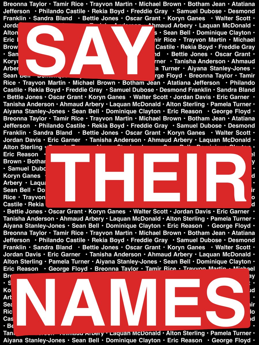 "Injustice anywhere is a threat to justice everywhere." — Martin Luther King Jr.  #SayTheirNames  #RestInPower  #BlackLivesMatter  