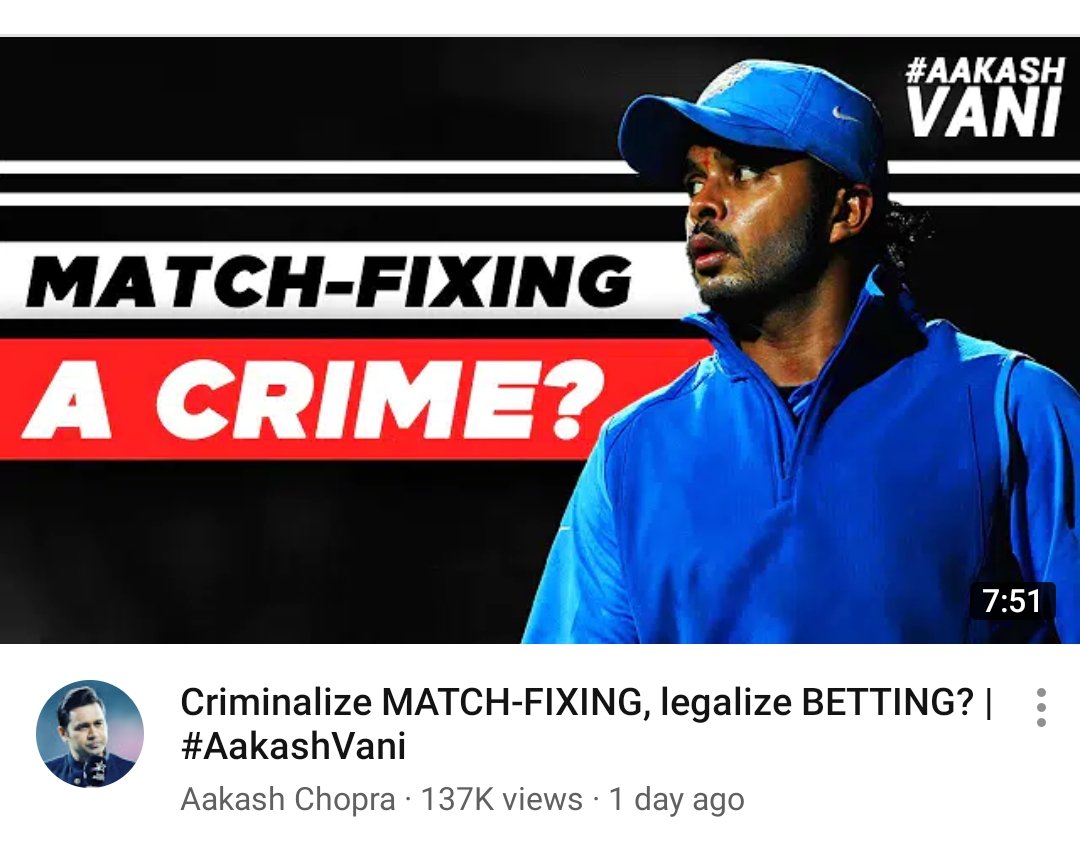 JagrookBihari's tweet image. @cricketaakash One question for why are you using @sreesanth36  pic as a thumbnail in youtube for match fixing topic? 
#mustanswer #AakashVani #sreesanthfan @SreesanthFans