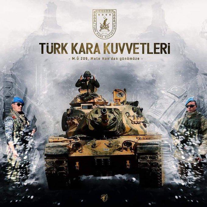 Nice zaferlerimizin mimarı, kutsal vatan topraklarımızın bütünlüğünün ve güvenliğinin teminatı olan Kara Kuvvetleri Komutanlığı’mızın 2229.Kuruluş yıldönümü kutlu olsun. 

#KaraKuvvetleri 🇹🇷