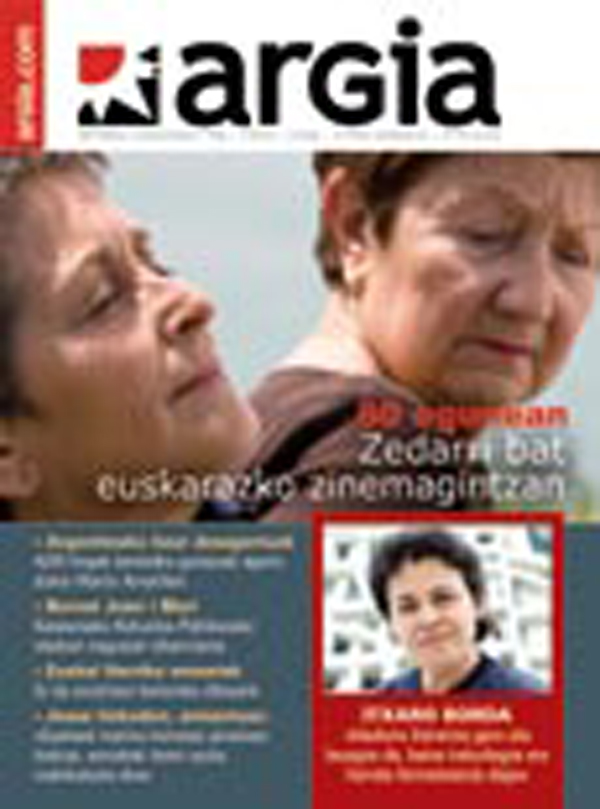 mikelgi's tweet photo. Portzierto, estreinatu zutenean, @argia astekariko azala eman genion #80egunean-i, "Zedarri bat euskarazko zinemagintzan" izenburupean. Ordutik euskal zinemak eta Moriartiko lagunek izan duten ibilbidea ikusita, asmatu genuela esango nuke :) https://t.co/i4QYf2TQW3