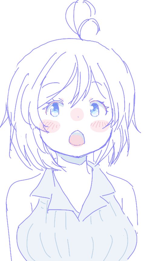 電脳少女YouTuberシロ 「#SiroArt 」|毛玉に。のイラスト
