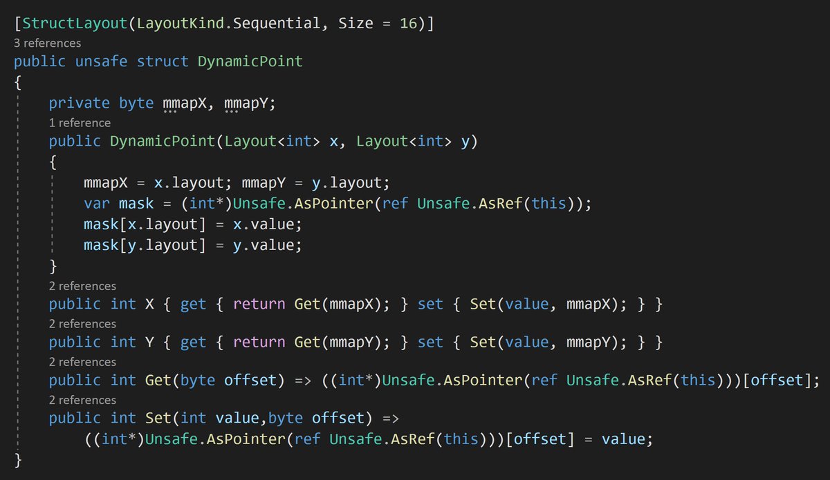 badamczewski01's tweet image. Struct with configurable layouts at runtime.
(useful for certain AoS scenarios)
#dataorienteddesign #dotnet #performance