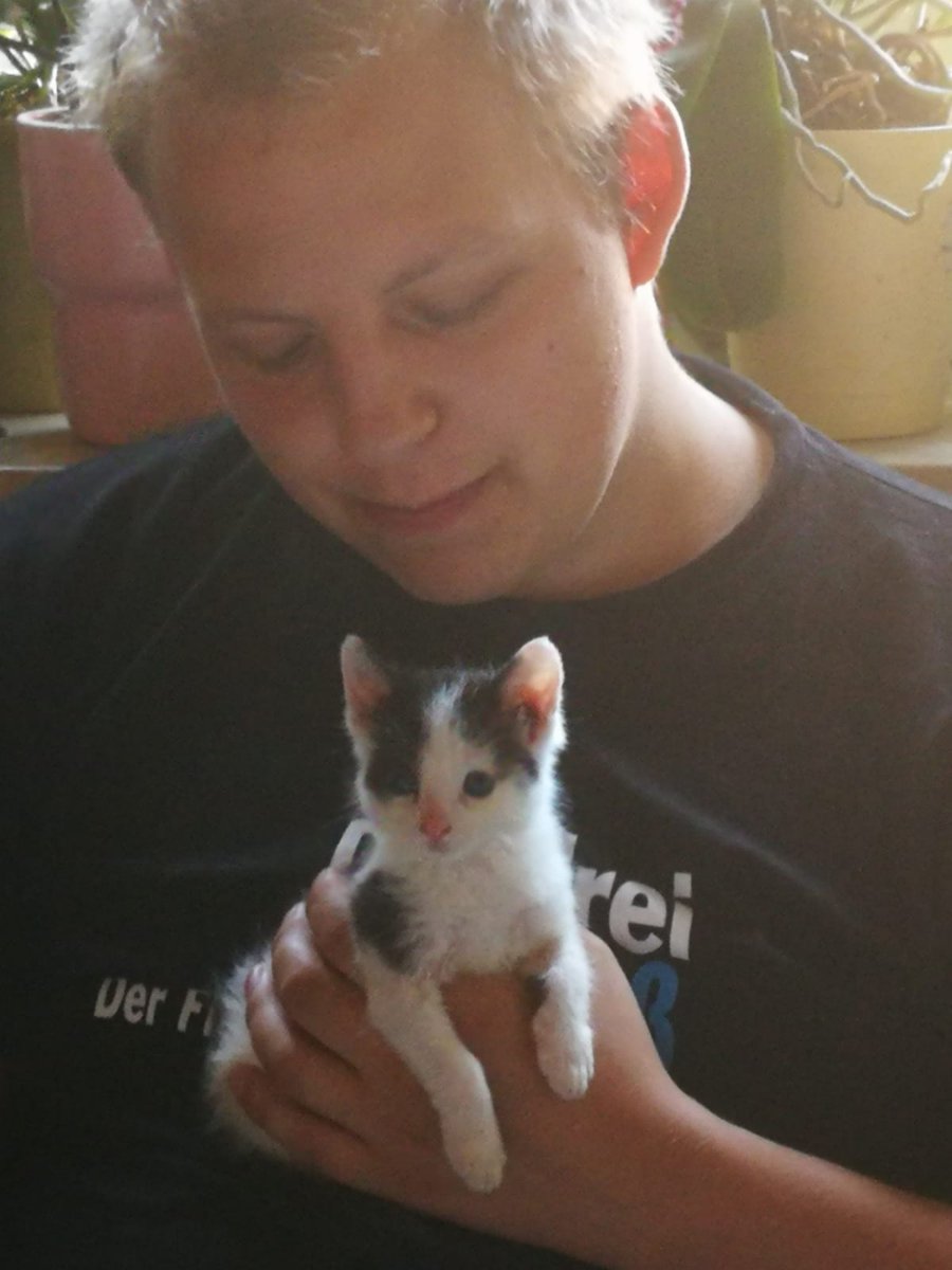 CloudMaker97's tweet photo. Der kleine ist schon richtig wach heute morgen! Und richtig verschmuuuust. 🤗 https://t.co/vR5AU3h2z1