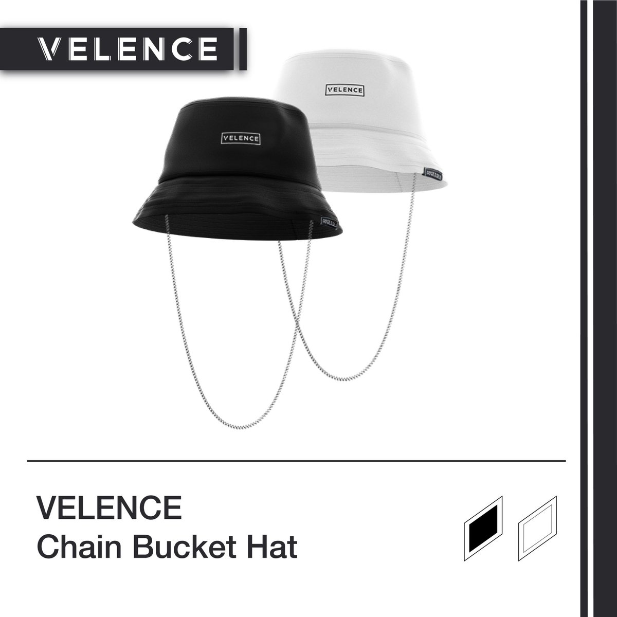 velencebkk's tweet photo. Pre-Oreder VELENCE Chain Bucket Hat - 990 THB https://t.co/gdEvsMekRy