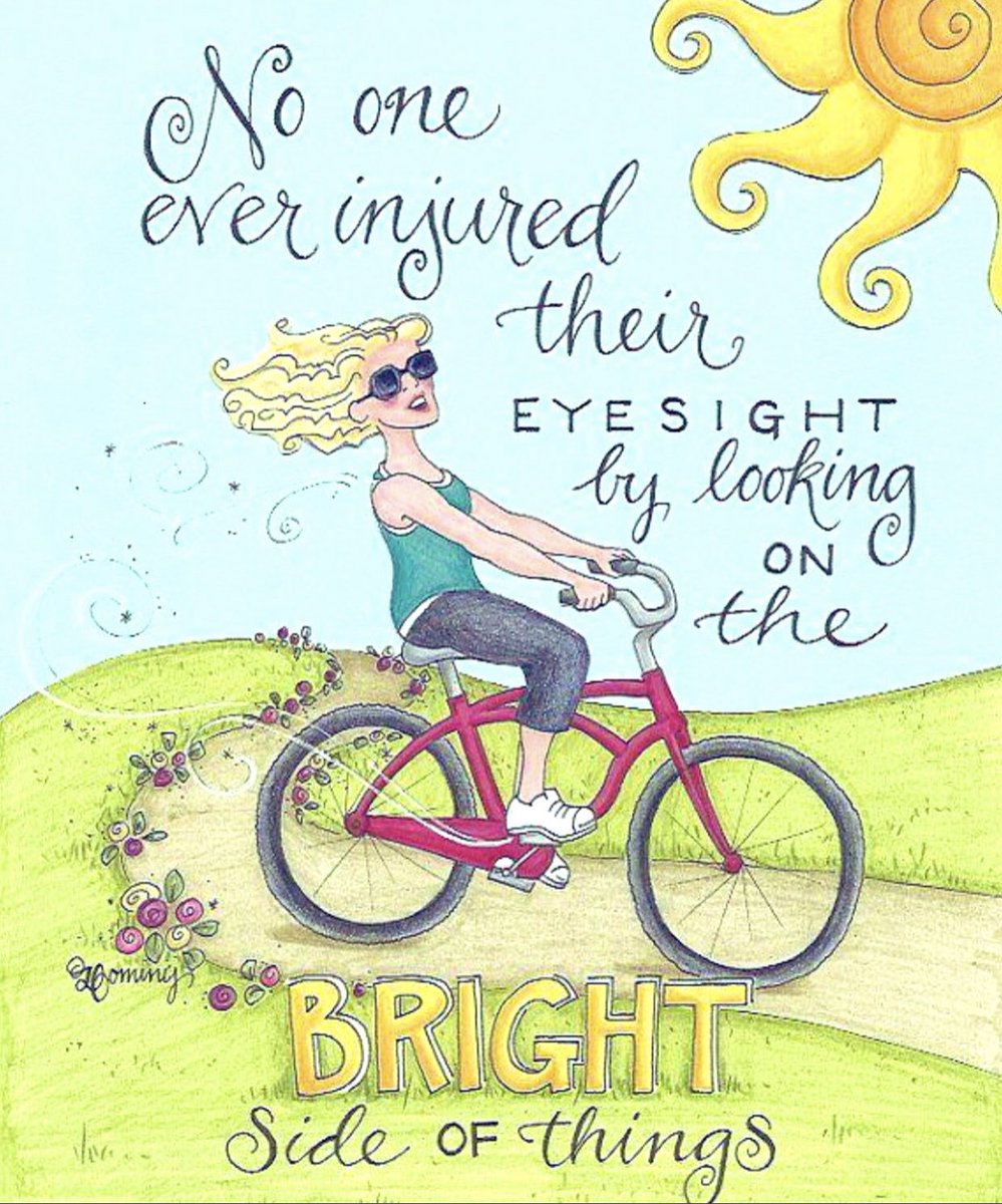 carlaacarlson's tweet photo. No one ever injured their eyesight by looking on the bright side of things. #BrightSideOfThings #Inspiration #SundayMotivation  #ThinkBIGSundayWithMarsha https://t.co/siYhUGgoOf