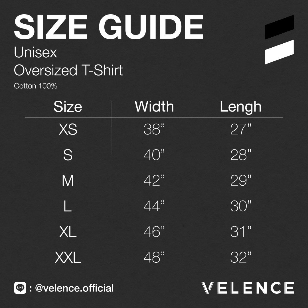 Pre-Order VELENCE Oversized T-Shirt - 790 THB