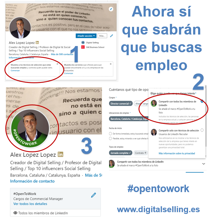 retailmeeting's tweet photo. Seamos solidarios con los que buscan #trabajo ¿me ayudas a compartir? Nueva opción gratuita de #Linkedin que permite ser visible cuando buscas #empleo
Poniendo #opentowork en tu foto de #Linkedin y en tus publicaciones podrás  ser localizado  
#digitalselling
#socialselling https://t.co/vdIySNoYOo
