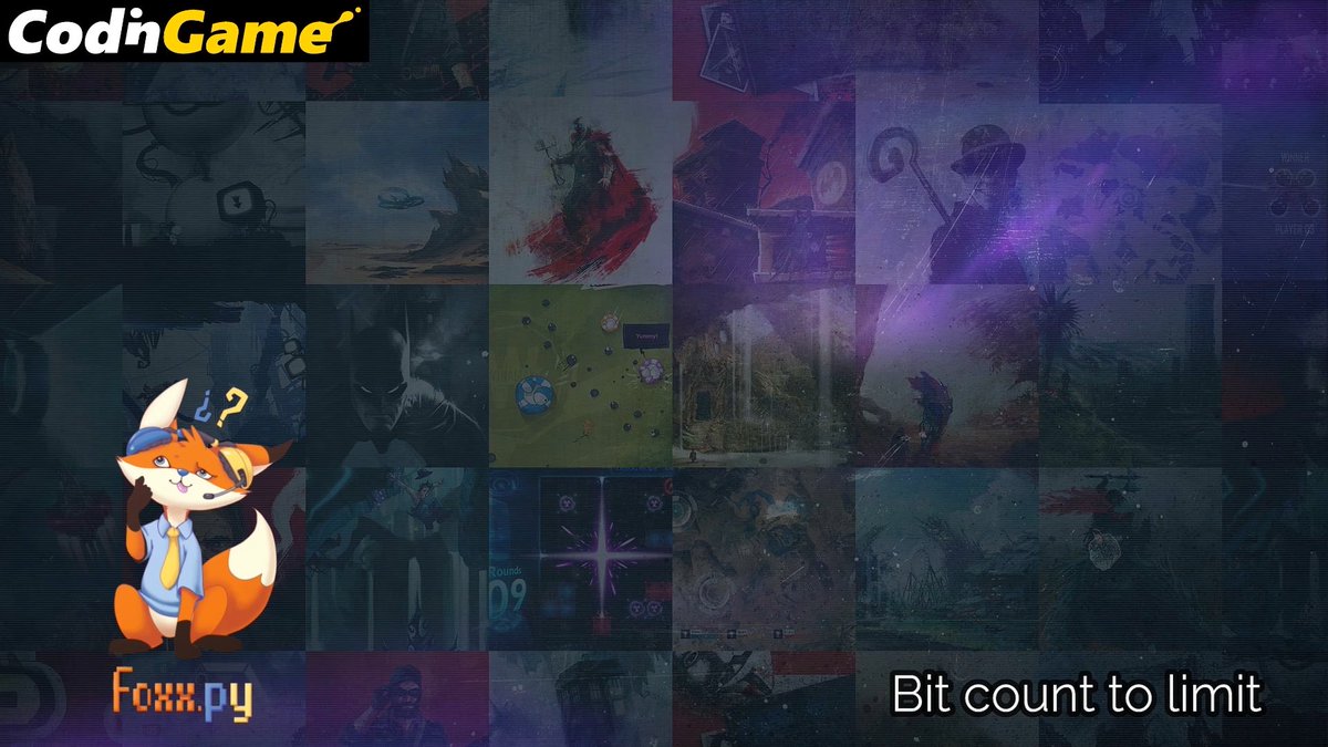 foxxpy's tweet photo. Mercredi dernier, je n'ai pas tweeté mais l'épisode 21 des puzzles moyens Codingame est bel et bien sorti : Bit count to limit 🙂
https://t.co/3vq8aVc5li
#codingame #code #python #python3 #codeur #codeuse #codeurs #codeuses #développeur #développeuse #100daysofcode #bit https://t.co/7ofV5pV8qw