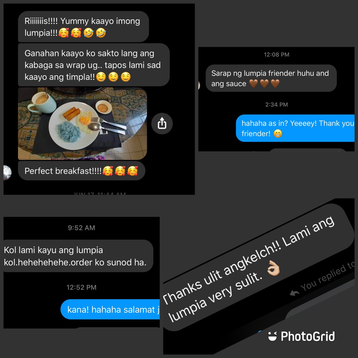 arismd11's tweet photo. HOW YOU LIKE THAT Lumpia?!
Will resume deliveries this tuesday guys! Order na kayo! ๐๐๐ป
#3inchesisenough https://t.co/zxLNo2RcJQ
