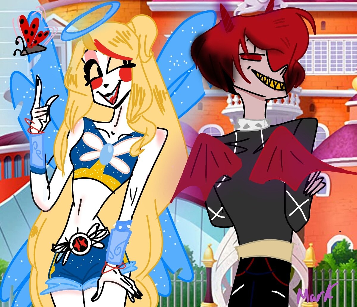 Josefin23038452's tweet photo. Not very big fan of this ship, but I thought that they would look nice in these suits.

#hazbinhotel #hazbinhotelcharlie #hazbinhotelalastor #charlastor #chalastor #charliemagne #angelsfriends #crossover #au #raf #sulfus #parody #angels #demons #digitalart #drawing https://t.co/aCKtHZ5uE5