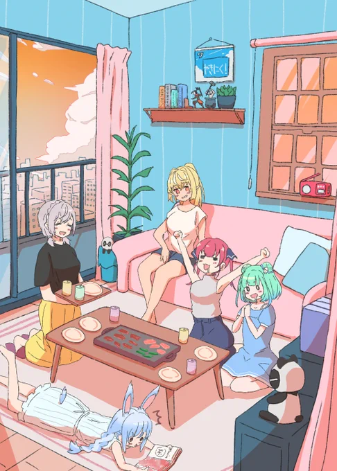 夏の一日?
#ノエラート #しらぬえ #マリンのお宝 
 #絵クロマンサー #ぺこらーと 