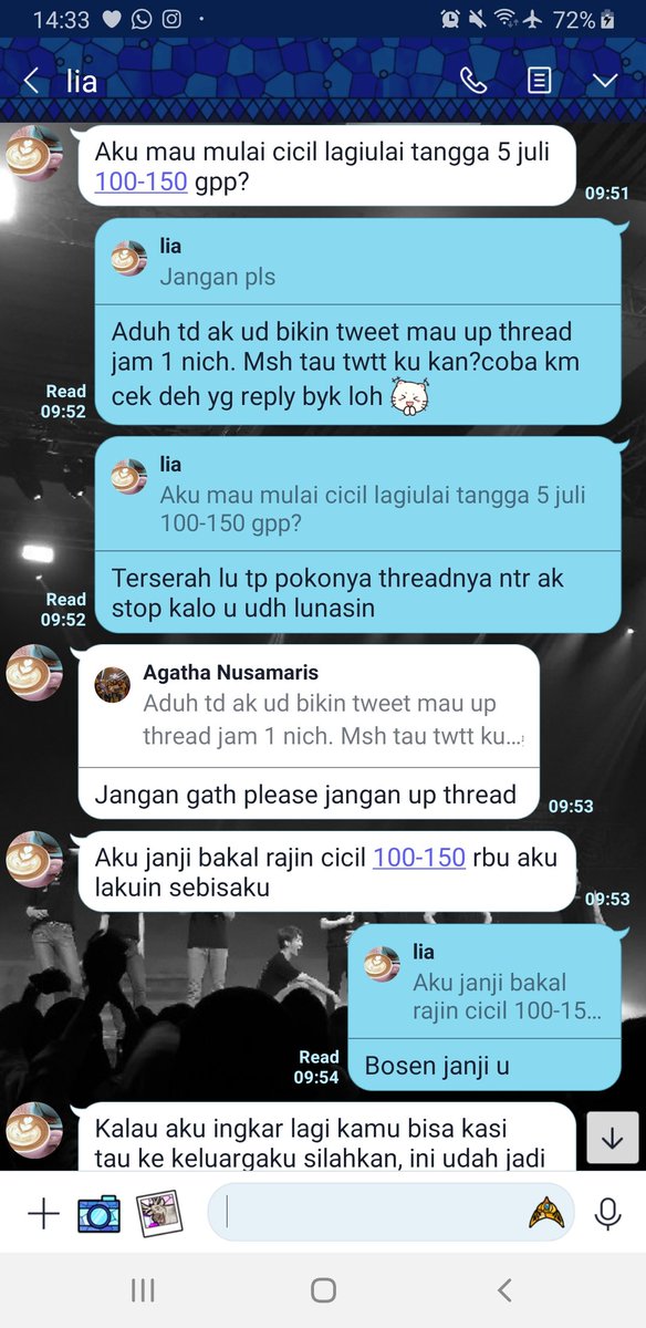 15. nahh kemudian dia janji mau bayar tgl 5 juli mulai cicil lagi, markilit mari kita lihat nanti tgl 5 juli onward bgmn~~ baca sndiri deh y ini chat bikin esmosi minggu²  #MadeliaRaniscam