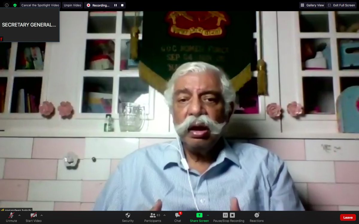 Ahlconmun's tweet photo. #HONOURED 
OUR GUEST OF HONOUR 
MAJOR GENERAL (RETD.) DR. G.D BAKSHI SM, VSM 

Addressed our Delegates , EBs and all the esteemed guest during the committee session. 

#Ahlconintlmun2020 #Ahlconintl #indianarmy @GeneralBakshi @ashokkp @y_sanjay @pntduggal https://t.co/y2TaMRzZzw