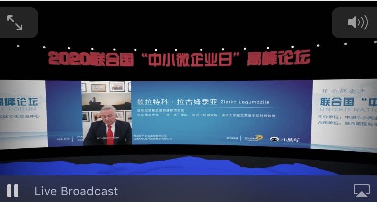 LagumdzijaZ's tweet photo. In every crises there is an opporrtunity. We can emerge from this crisis in a better world, if we have a #sharedvalues responsibility &amp; and goals while acting quickly, smartly and jointly.
#SummitForumofSMEUNDay #beijingnormaluniversity 
#emergingmarketsinstitute https://t.co/Kpa9YsKSRo