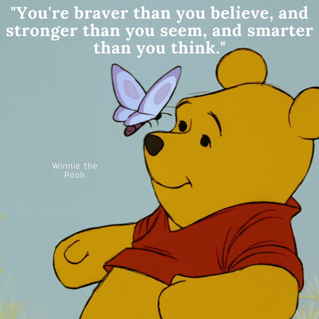 JustPartyEnt's tweet photo. You are braver than you think.... There's loads more great quotes from characters on our website - https://t.co/ymgj9xj4nB
#inspiration #successfulpeople #createsuccess #inspirationaltips #inspirationdaily #believeinyourself #northantsblogger #kidsparties https://t.co/huVRUXaeNY