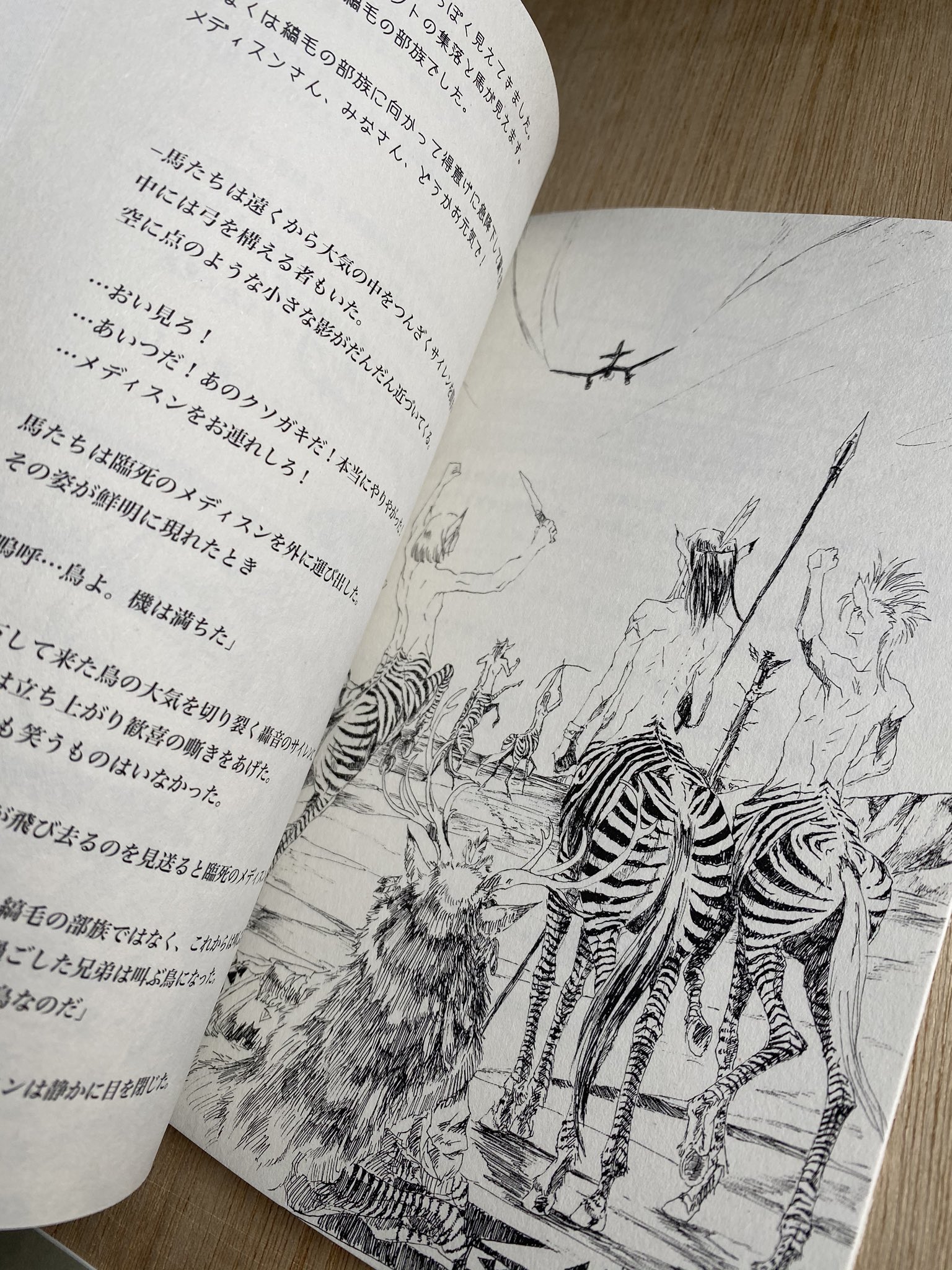 تويتر ナカイケイラ على تويتر プリントオンさんから さよならsiren の改訂版が届きました ダメージ加工と印刷綺麗すぎてテンション上がっています 表紙はウラノスgaの鉄板模様です アジアンペーパーの遊び紙が 矢車菊 ケンタウルスの花でドイツ