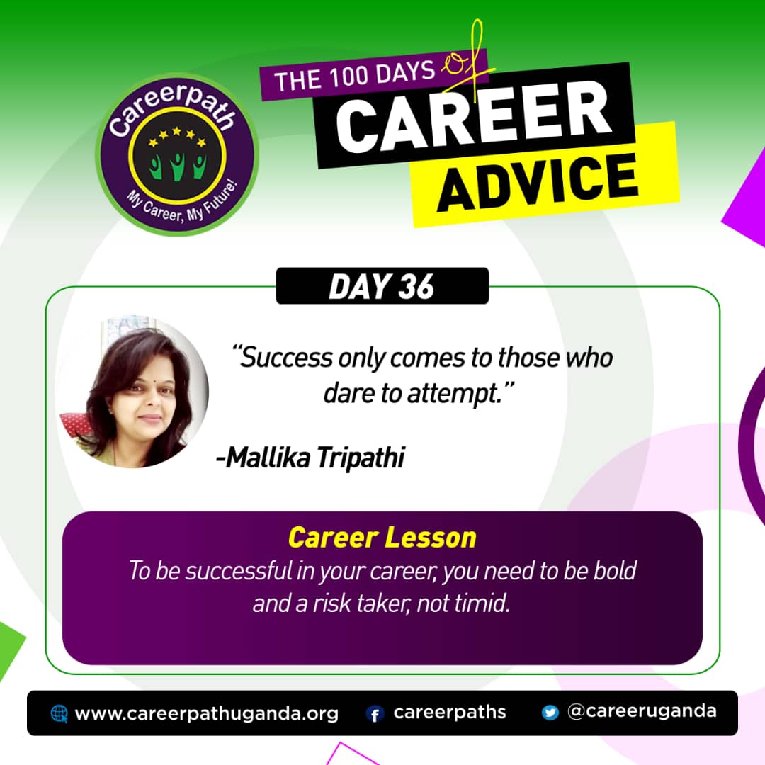 CareerUganda's tweet photo. DAY 36.
#100CAREERTIPS https://t.co/lDE0ctK3vd