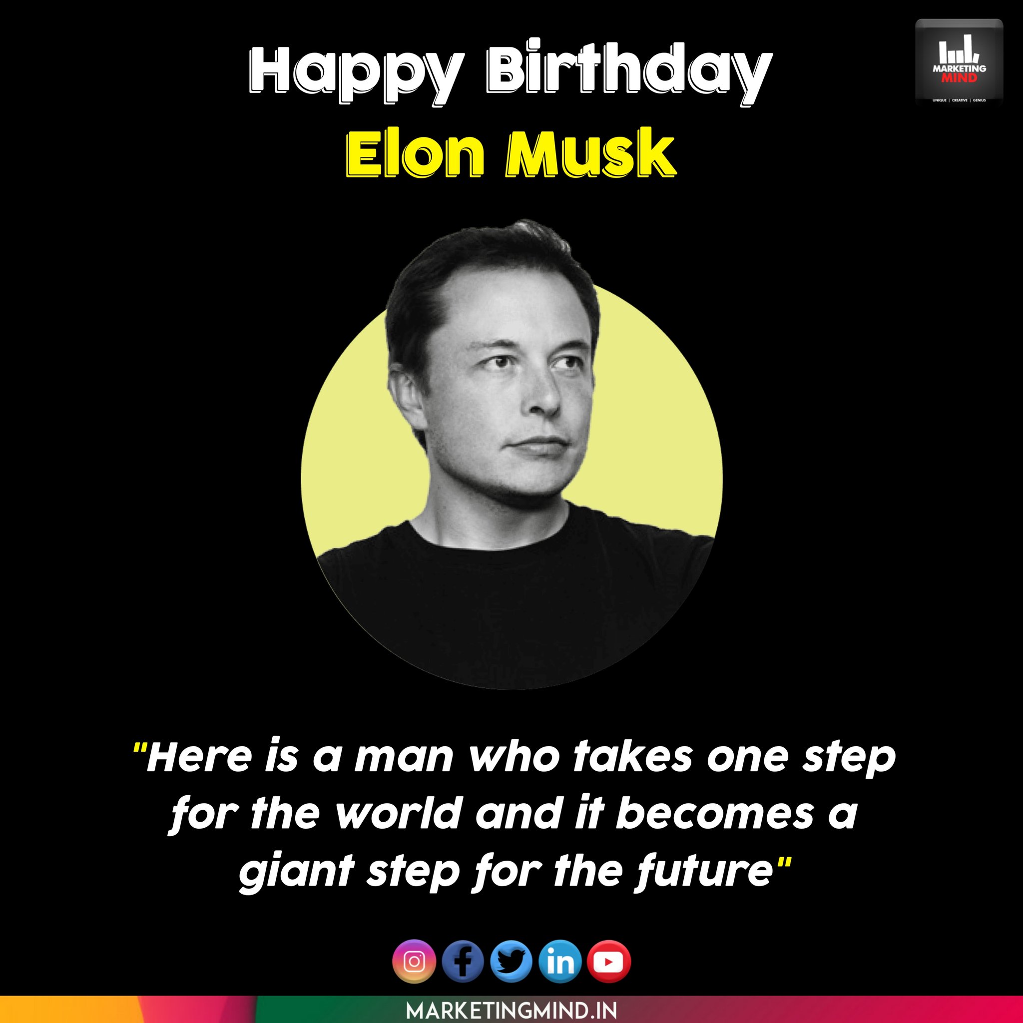 Happy Birthday Elon Musk!  