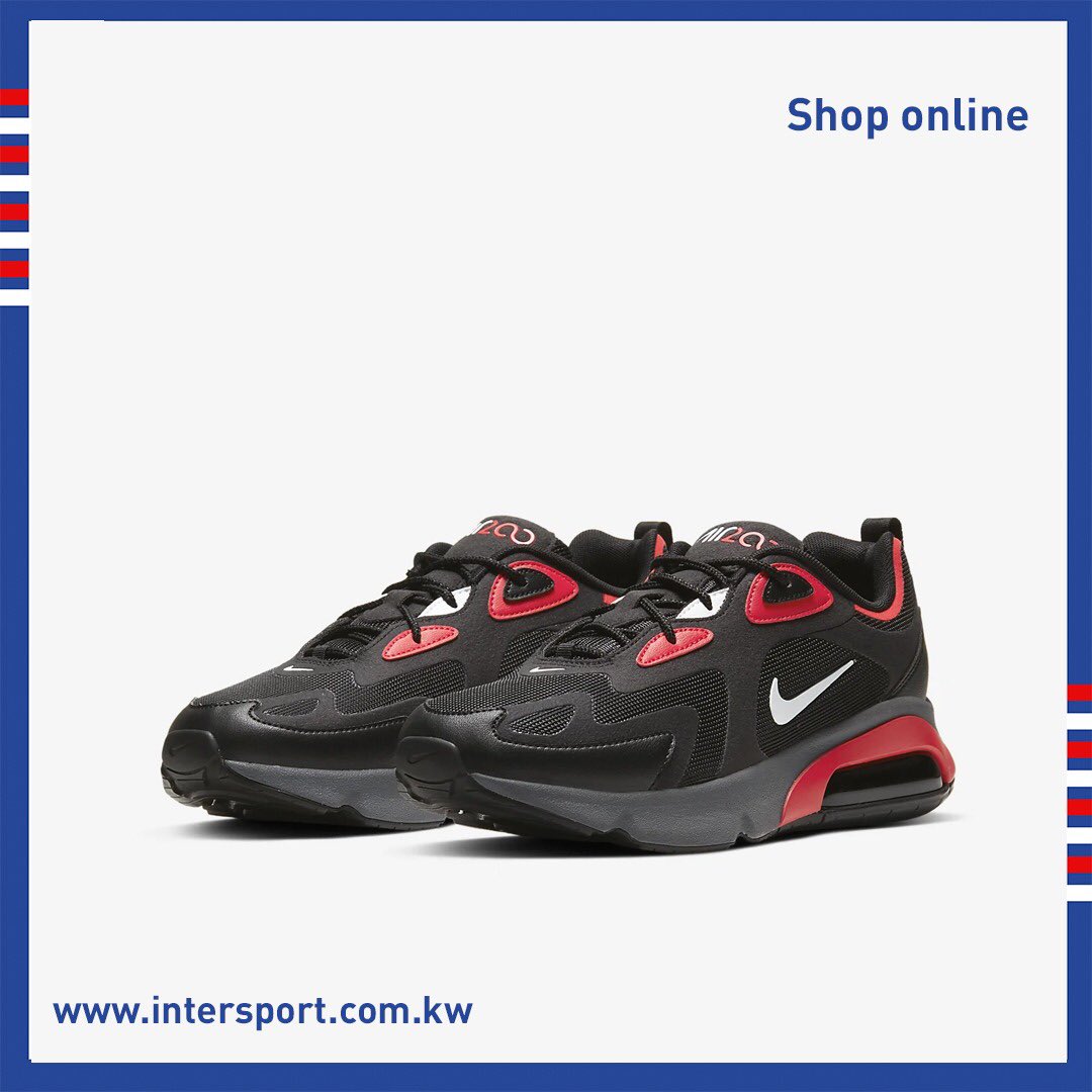 Gooey Smaak geweten IntersportKuwait al Twitter: "Nike Air Max 200 is a must to add to your  collection SHOP ONLINE https://t.co/1J2yv09FzY Delivery within 48 hours  Exchange and refund within 30 days #nike #intersport #intersportkuwait  https://t.co/JCjPeh00Xq" /